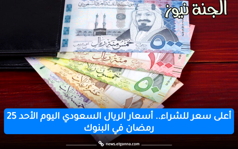 أعلى سعر للشراء.. أسعار الريال السعودي اليوم الأحد 25 رمضان في البنوك