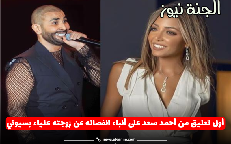 أول تعليق من أحمد سعد على أنباء انفصاله عن زوجته علياء بسيوني| تفاصيل