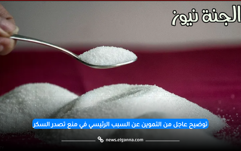 توضيح عاجل من التموين عن السبب الرئيسي في منع تصدير السكر